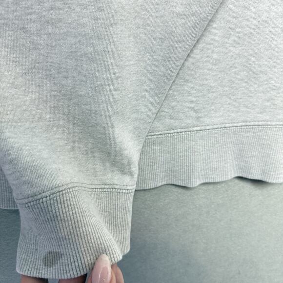 Timberland Men’s XL Sweatshirt Gray Crewneck Fleece Pullover Logo Regular Fit - Picture 8 of 13